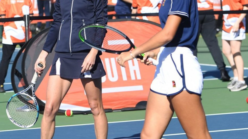Кейт Мидълтън игра тенис с шампионите на US Open (Видео)