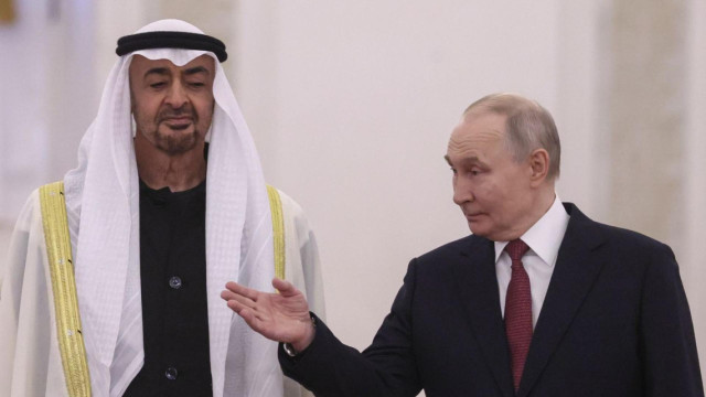 Путин обсъди с лидера на ОАЕ въпроси, свързани със ситуацията в Близкия Изток и с Иран